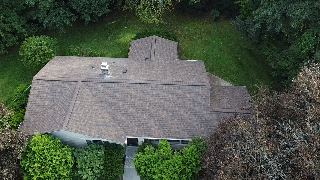 Finished roof in Owens Corning Brownwood, Hamden, CT