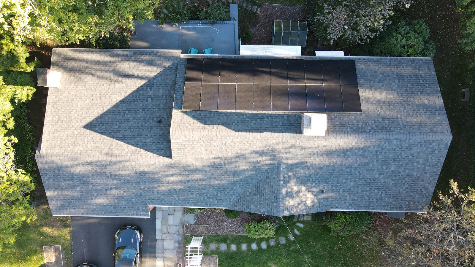 Completed Eagle Heights roof and reinstalled solar array